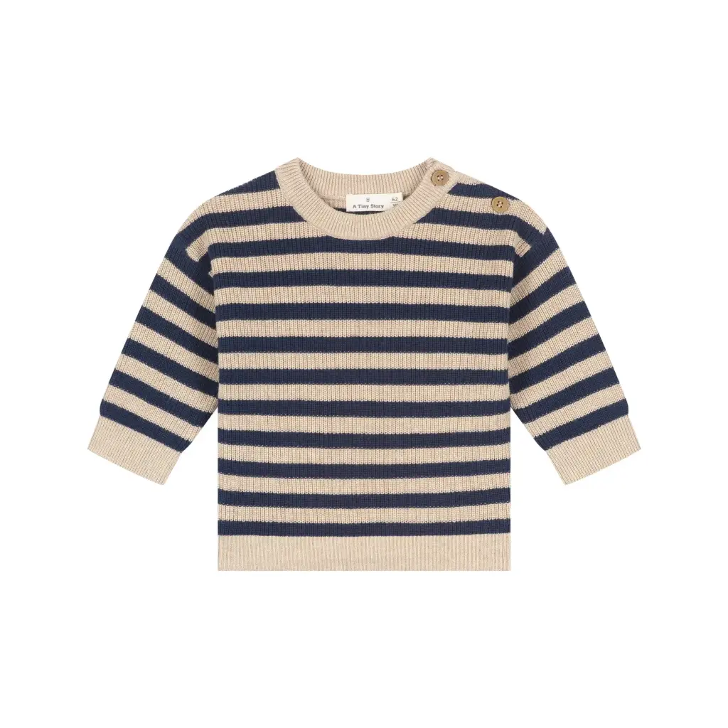 A Tiny Story - Pull bébé ligné - Dark Blue