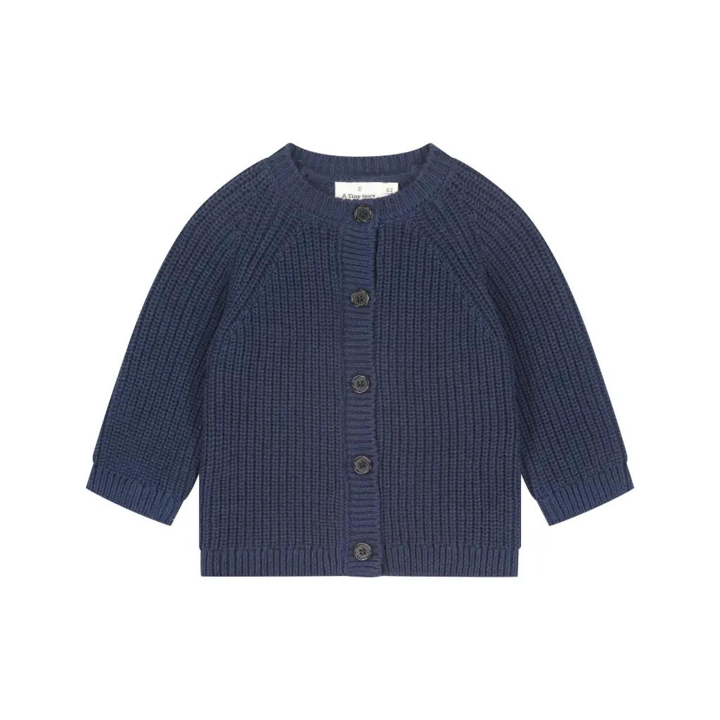 A Tiny Story - Gilet tricot à Boutons - Dark blue