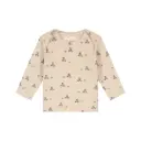 A Tiny Story - T-shirt à manches longues - Cubes Beige