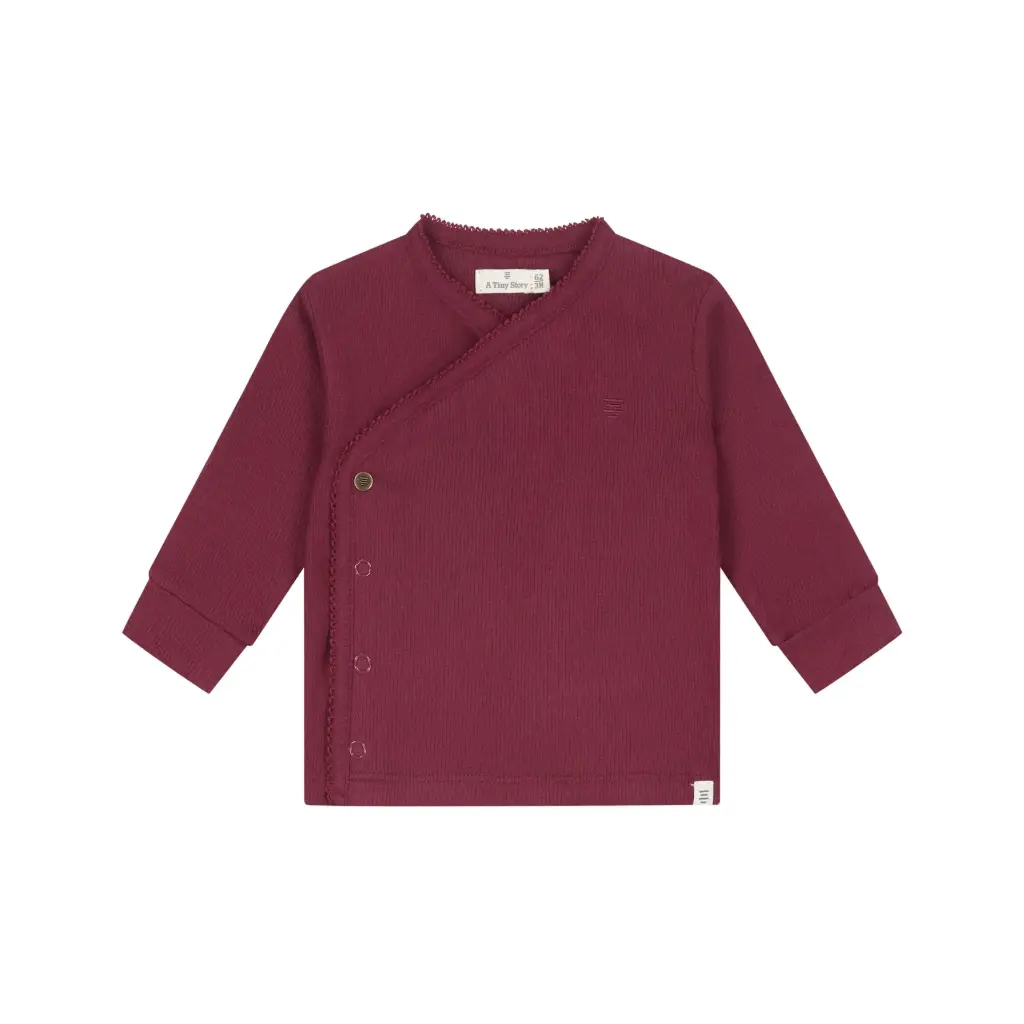A Tiny Story - Blouse cache-coeur - Dark Red