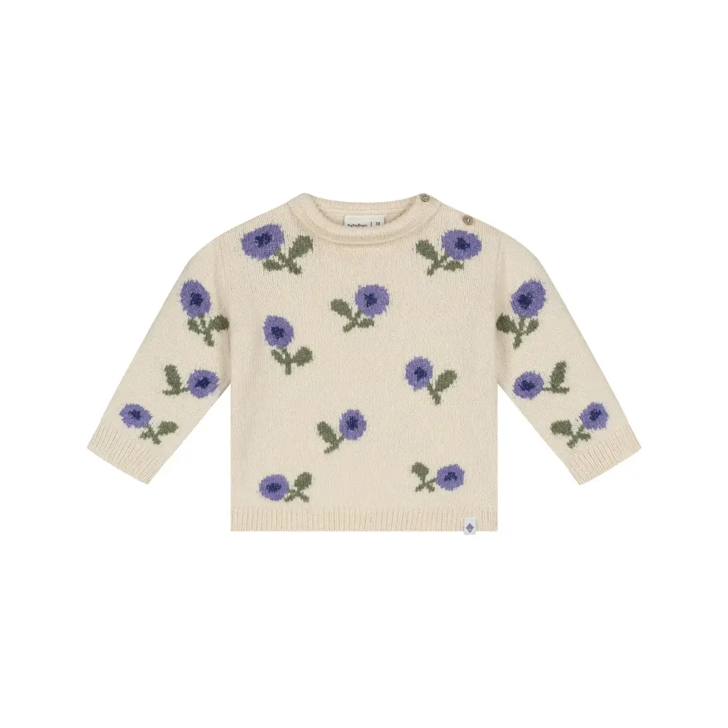 Babyface - Pull Fleurs - Cream - Fille
