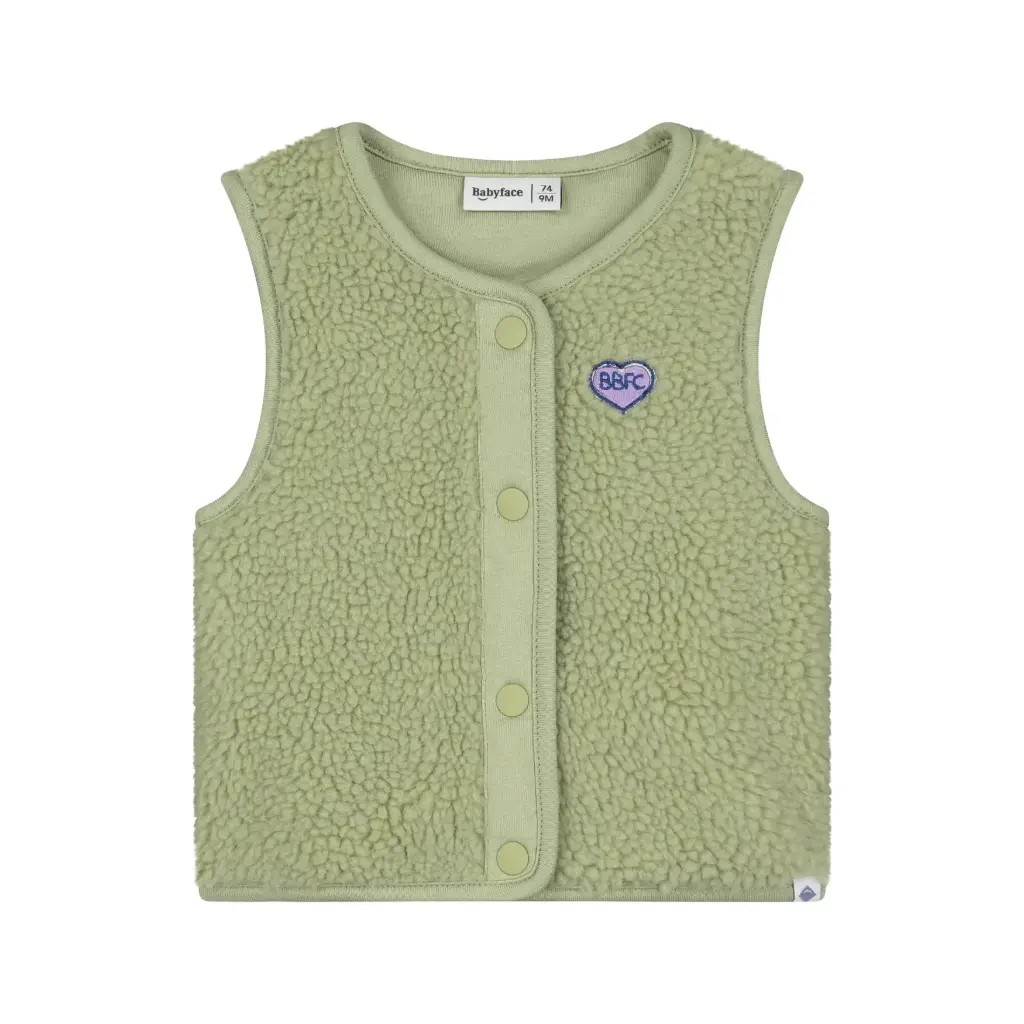 Babyface - Gilet sans manche Teddy - Menthe - Fille 