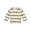 Babyface - Pull Tricot ligné - Stone - Garçon 