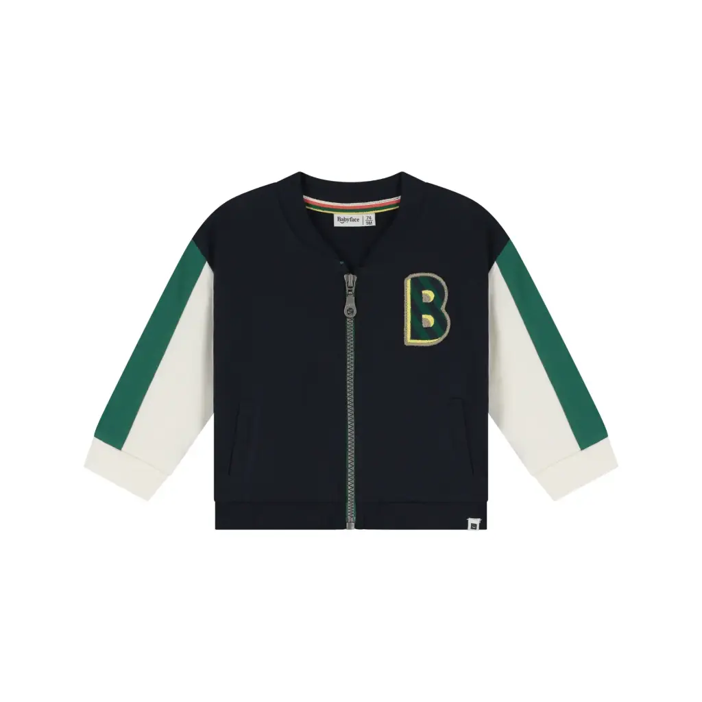 Babyface - Gilet Zippé Tricolore - Navy - Garçon 