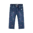 Babyface - Pantalon Jeans Coeurs - Dark Blue - Fille  