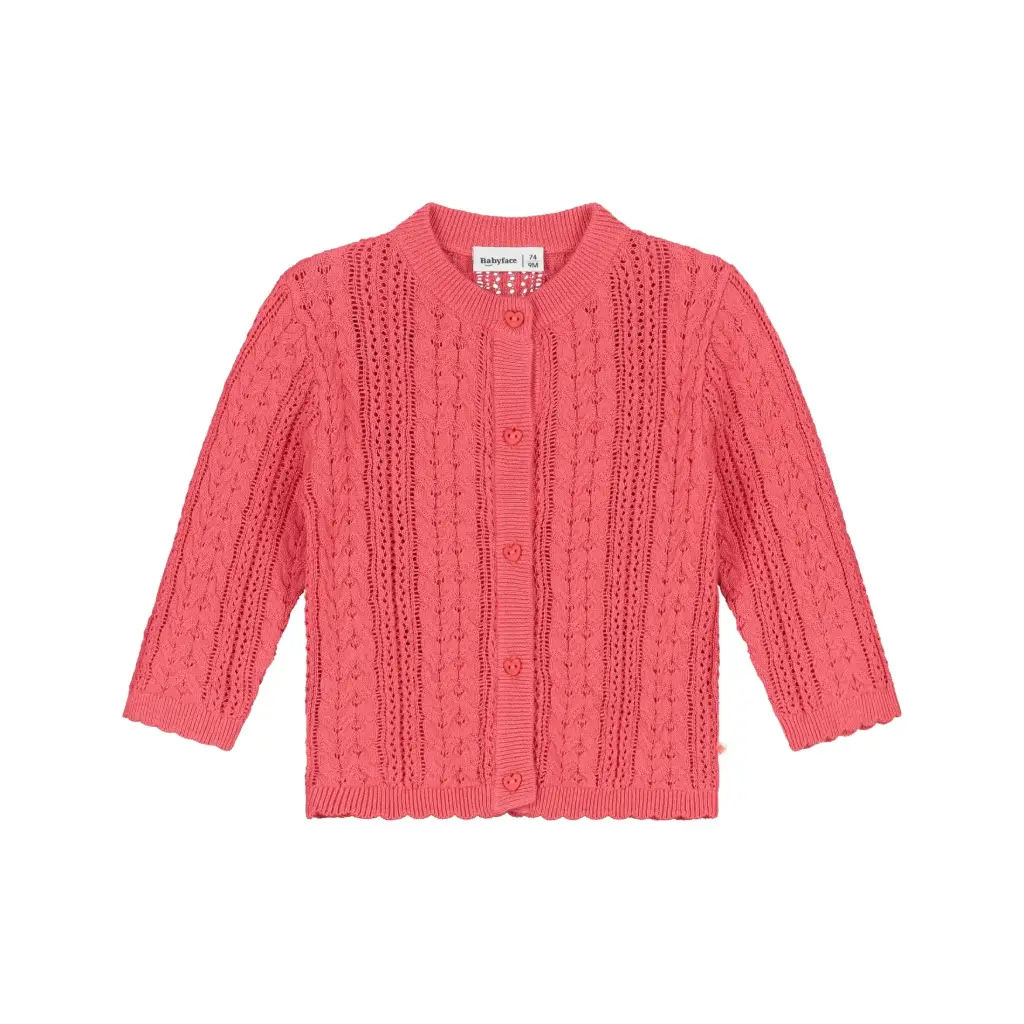 Babyface - Gilet Tricot - Strawberry - Fille 