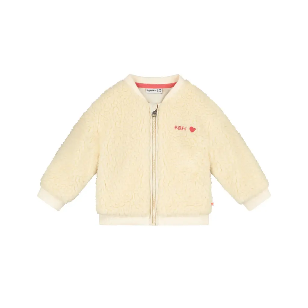 Babyface - Gilet Zippé Doudoune - Cream - Fille 
