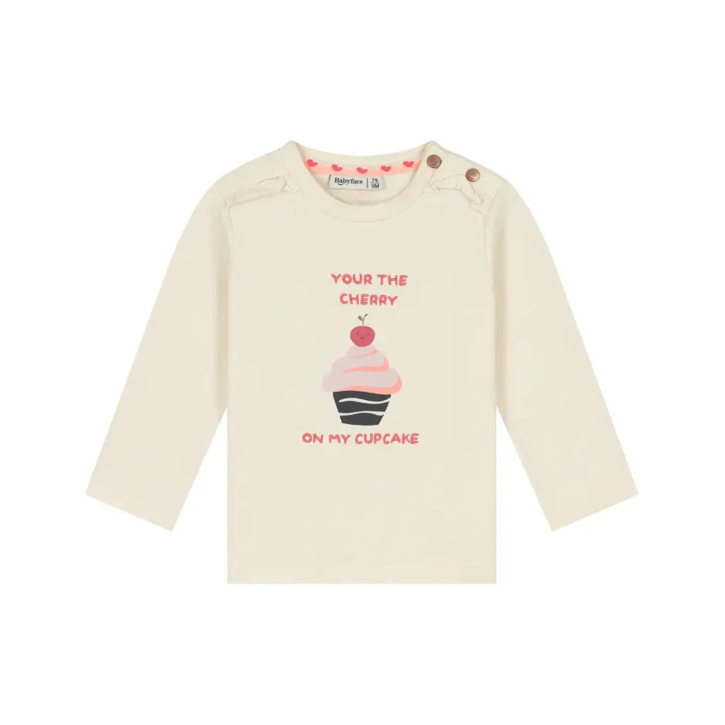 Babyface - T-shirt à manches longues Cupcake - Cream - Fille 
