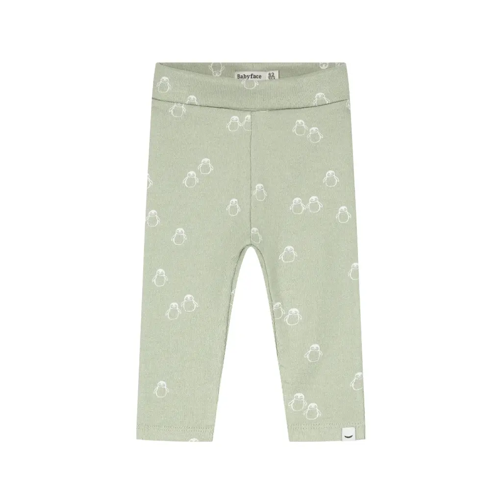 Babyface - Pantalon Legging Pingouins - Pistachio