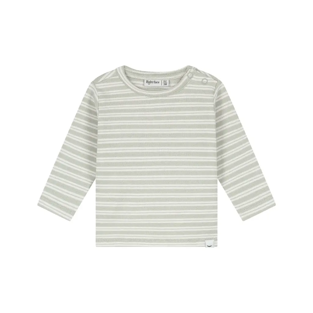 Babyface - T-shirt à manches longues ligné - Pistachio