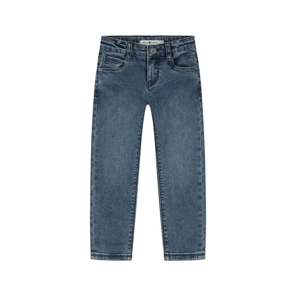 Stains & Stories - Pantalon en Jeans - Mid Blue Denim - Garçon 