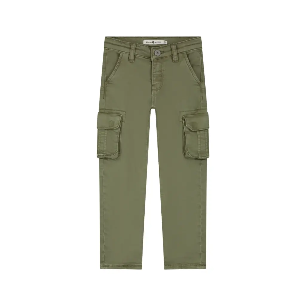 Stains & Stories - Pantalon à poches - Army - Garçon  
