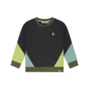 Stains & Stories - Pull Smiley Tricolore - Antra - Garçon