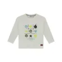 Stains & Stories- Pull Smiley - Off-White - Garçon
