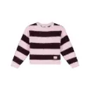 Stains & Stories - Pull à lignes - Wine Red - Fille