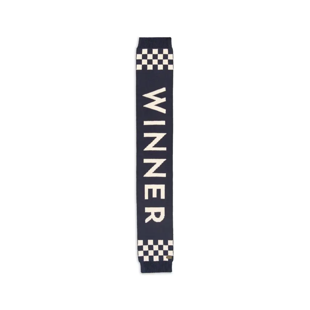 Stains & Stories - Echarpe Damier noir et blanc - Medium Blue - Garçon 