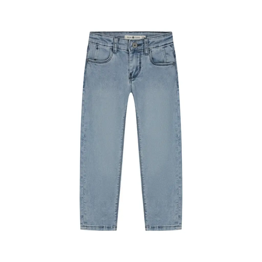 Stains & Stories - Pantalon en Jeans - Pale Blue Denim  - Garçon