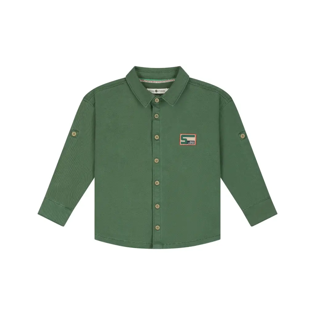 Stains & Stories - Chemise à boutons Racing - Forest - Garçon 