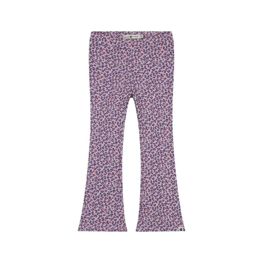 Stains & Stories - Legging évasé Léopard - Lila - Fille 