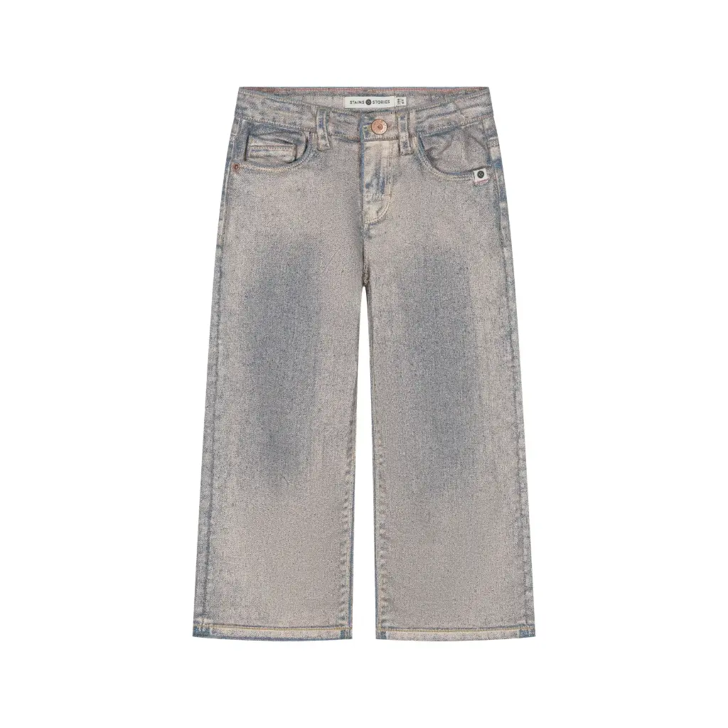 Stains & Stories - Pantalon en Jeans - Rose Gold - Fille 