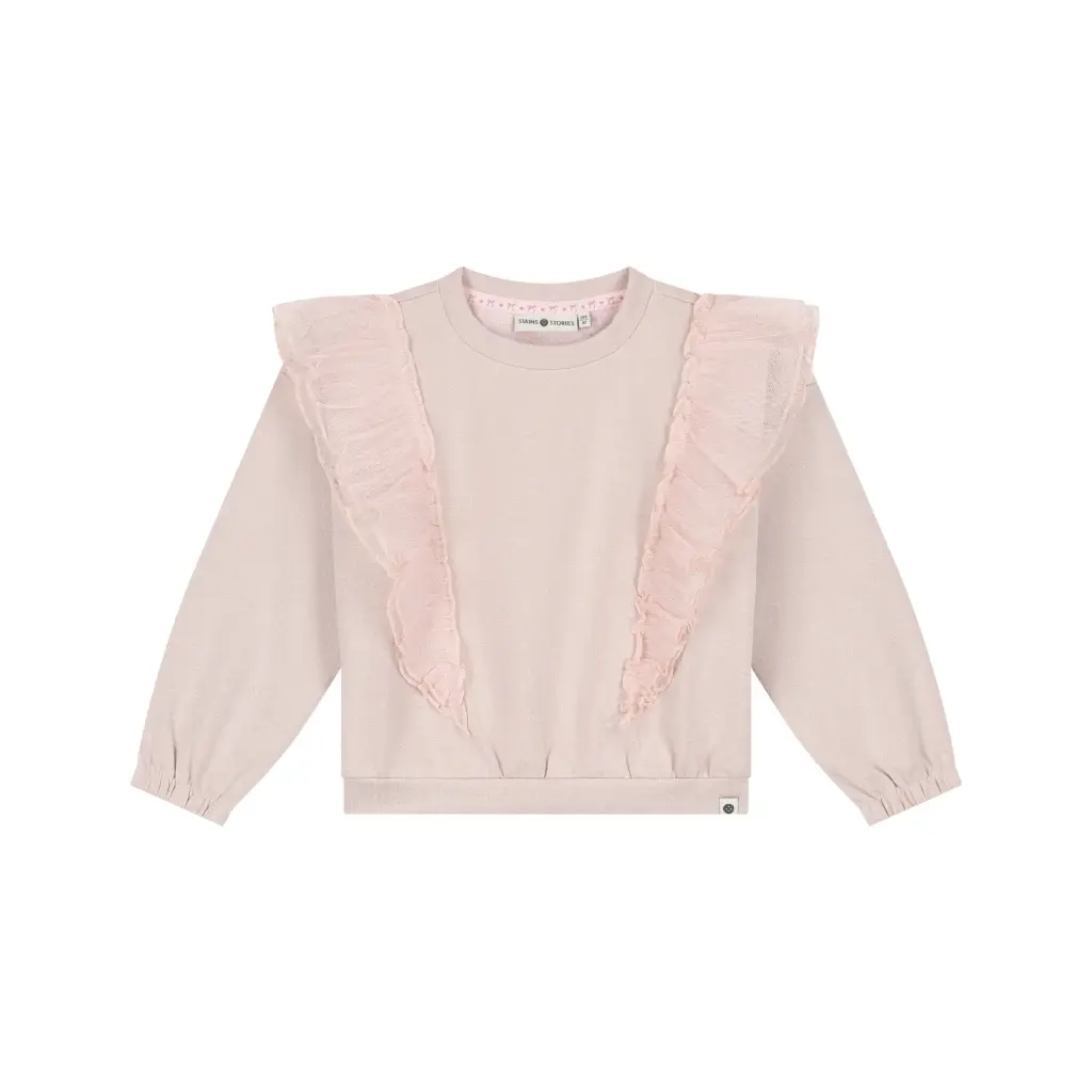 Stains & Stories - Pull à volants - Blush - Fille 