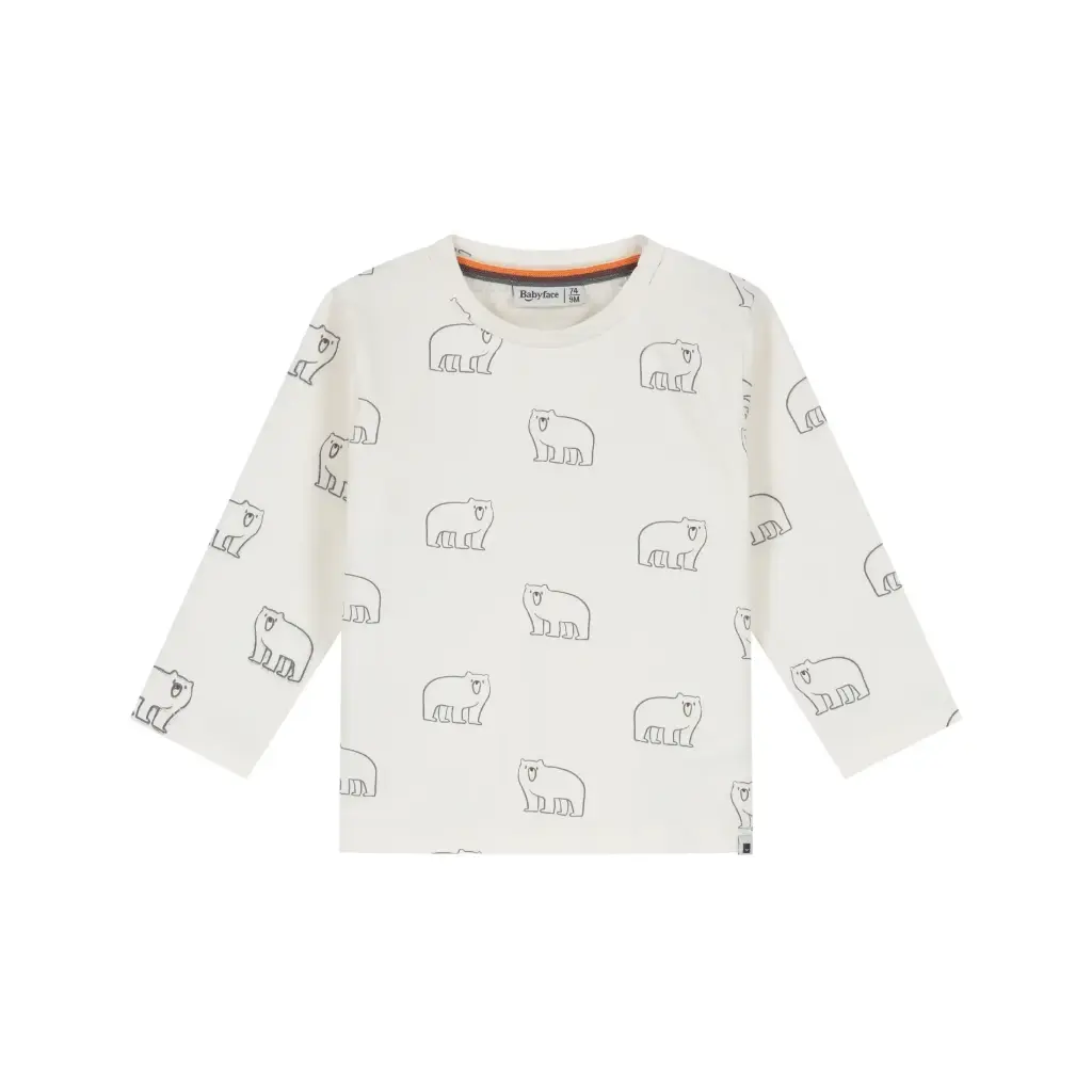 Babyface - T-shirt à manches longues Ours - Bone - Garçon   