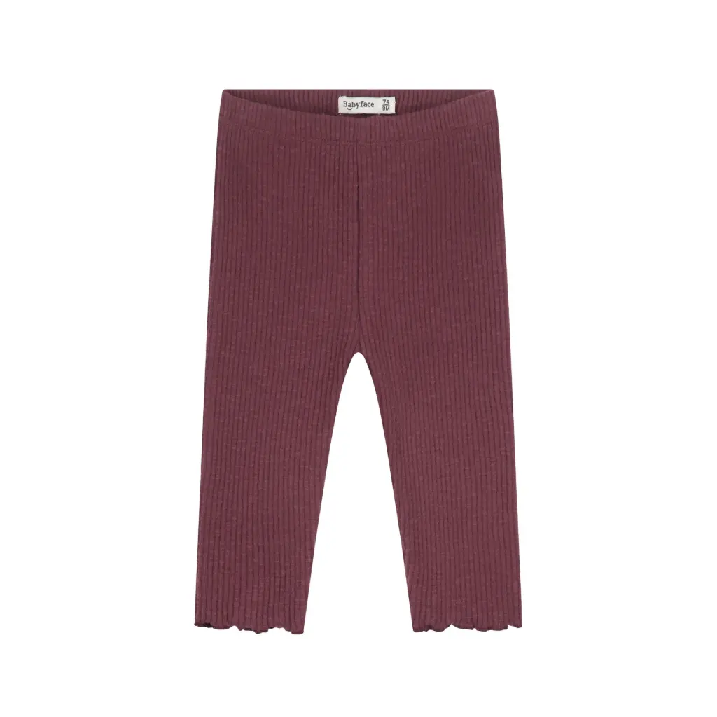 Babyface - Pantalon legging côtelé - Bordeau - Fille