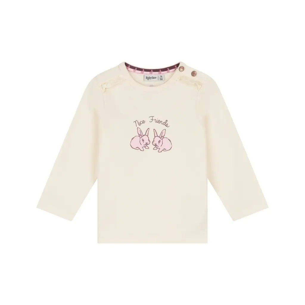Babyface - T-shirt à manches longues lapins - Cream - Fille    