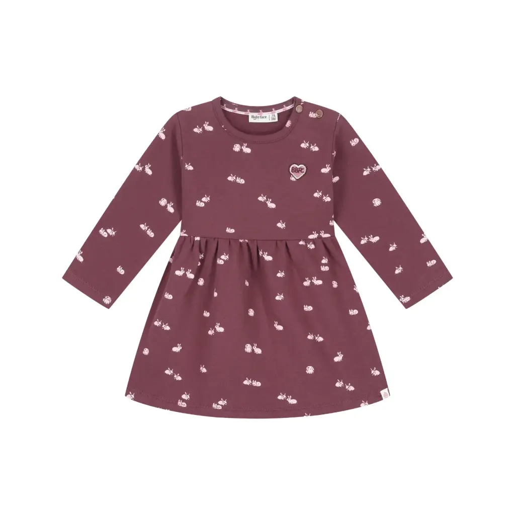 Babyface - Robe lapins - Bordeau - Fille  