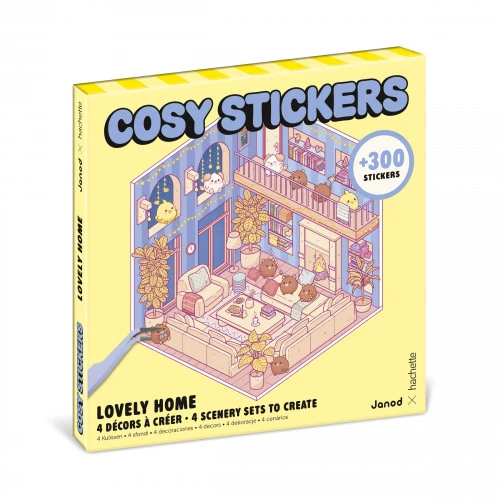 Janod - Kit Créatif - Cosy Stickers - Lovely Home