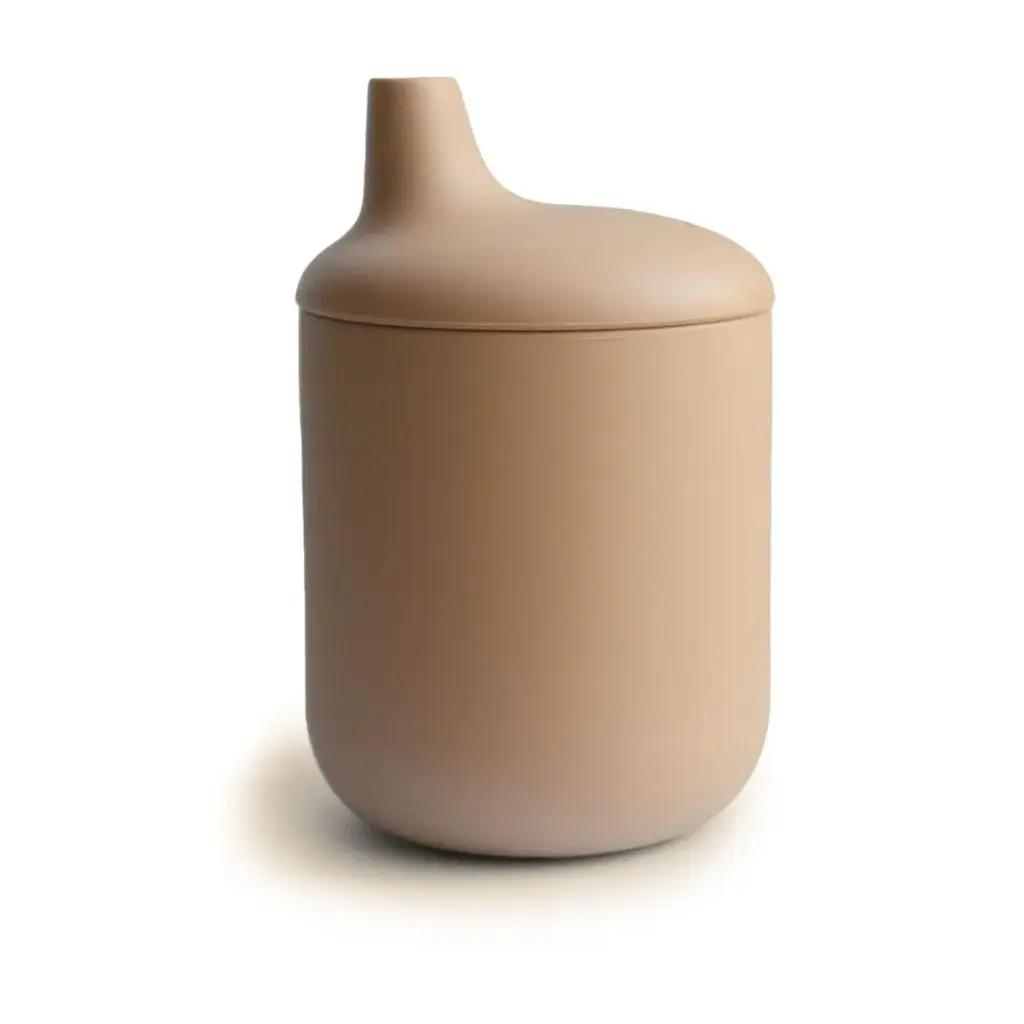 Mushie - Tasse à bec en silicone - Naturel