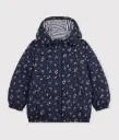 Petit Bateau - Doudoune enfant imprimée cœurs - 5ans