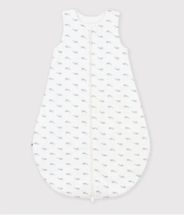 Petit Bateau - Gigoteuse bébé en velours imprimé baleines - TOG 3