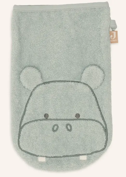Jollein - Gant de toilette éponge - Hippo Happy