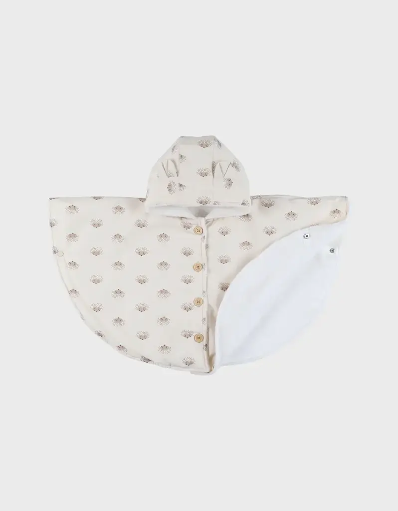 Noukie's - Poncho bébé - Deperlant - Herisson