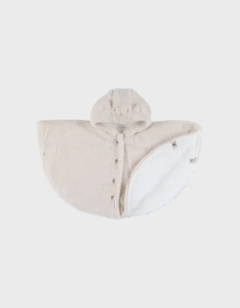 Noukie's - Poncho bébé - Groloudoux - Ultra doux - Beige