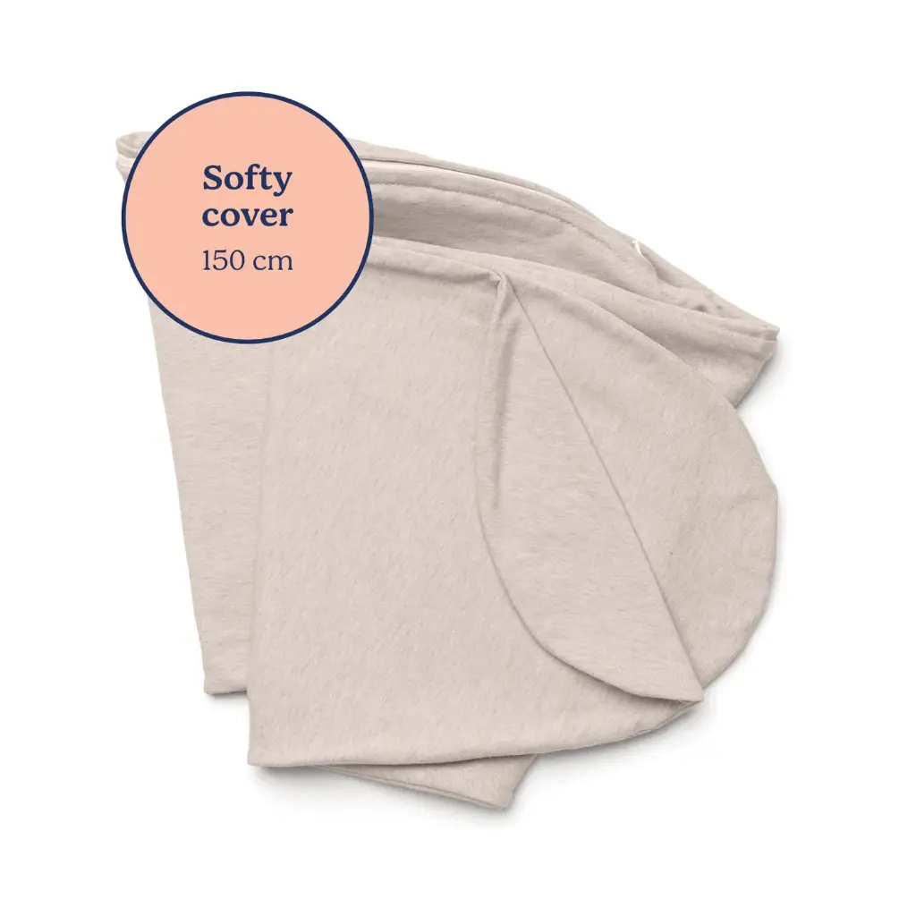 Doomoo - Housse pour Coussin d’Allaitement Softy - Tetra Jersey Sand