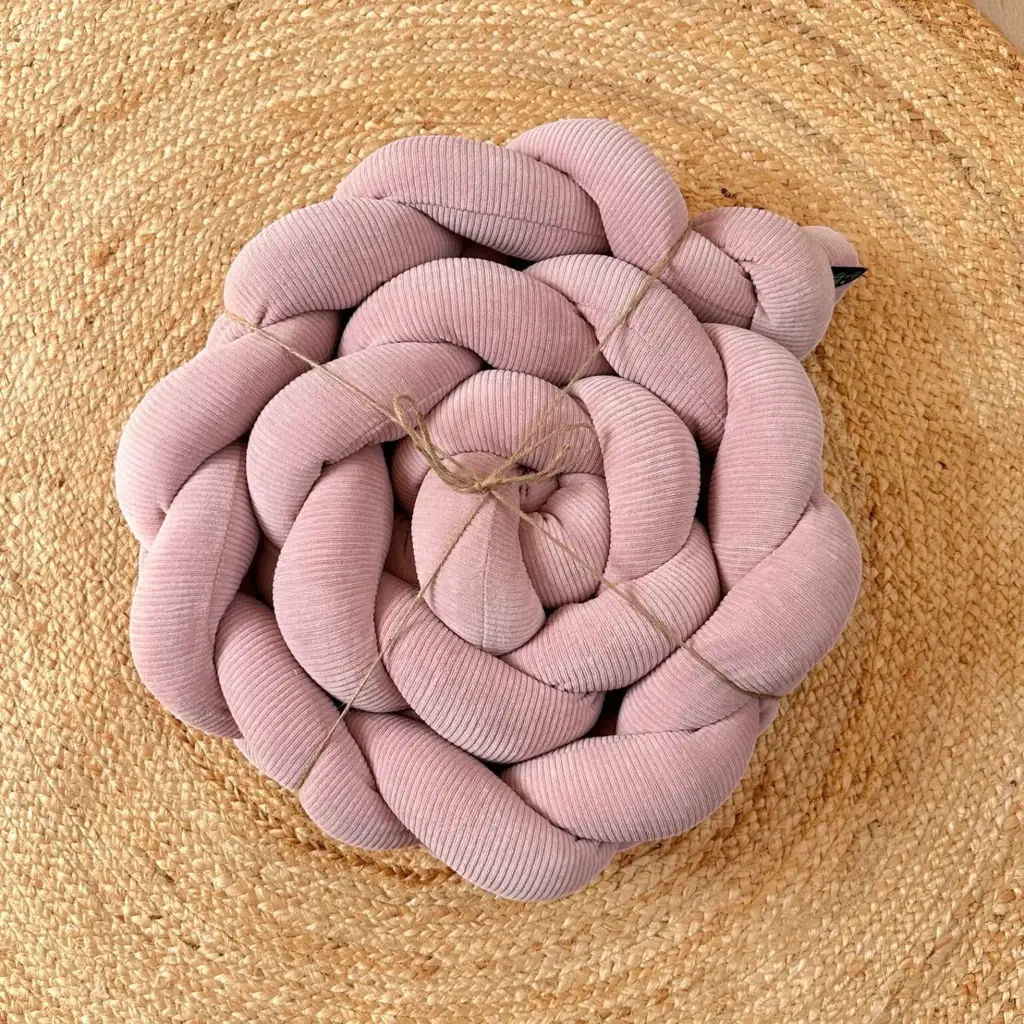 BidiBoo - Tresse de lit Rib - Rose