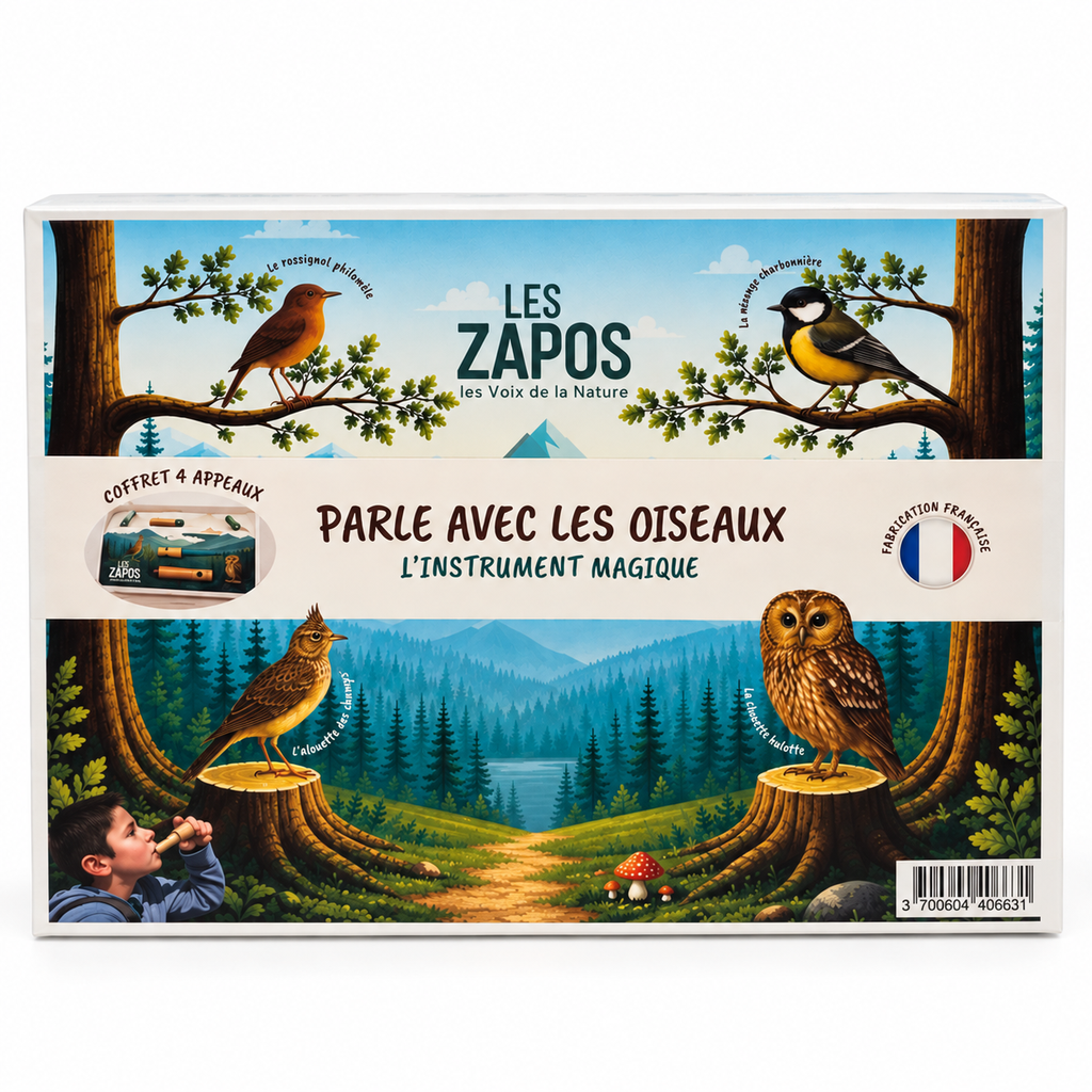 Les Zapos - Coffret 4 Appeaux « Parle avec les Oiseaux »