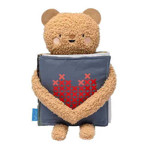 Taf Toys - Livre doudou Ours