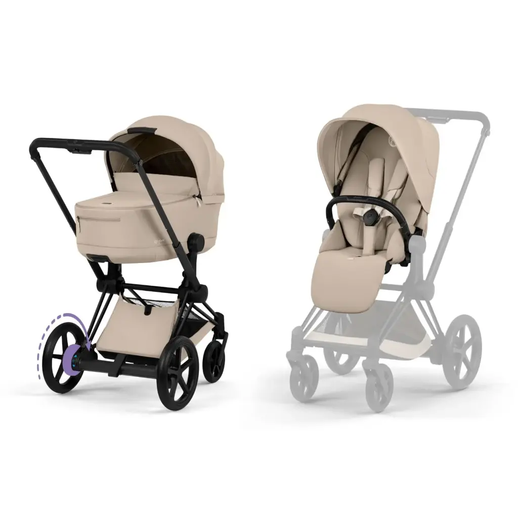 Cybex - e-Priam - Comfort - Cozy Beige (Matt Black)
