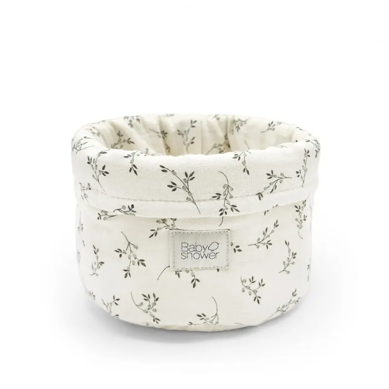 Babyshower - Panier de rangement - Petit - Olive Bloom