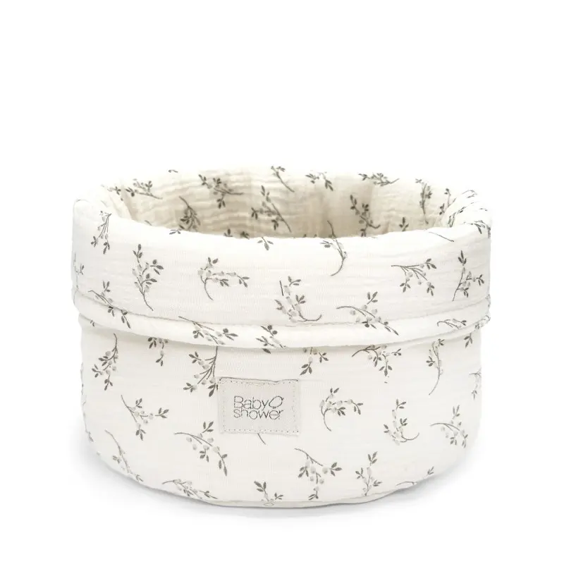 Babyshower - Panier de rangement - Moyen - Olive Bloom