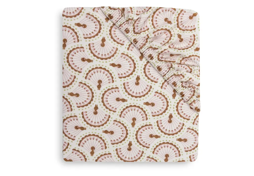 Jollein - Drap housse Jersey - 60x120 cm - Soft Plumes