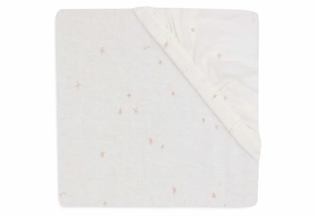 Jollein - Drap housse Jersey - 60x120 cm - Twinkling Wild Rose
