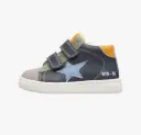 Naturino - Pinn Haute - Cuir et daim - gris-marine-vert olive