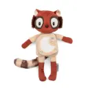 Lilliputiens - Peluche phosphorescente et livre en tissu Elvis le lémurien