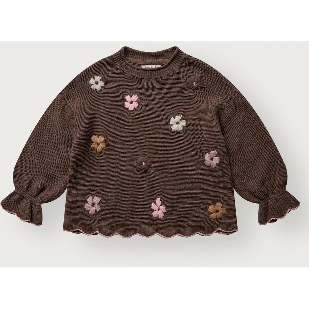 Hust & Claire - T-shirt manches longue Fille - Charlotte Flowerboom