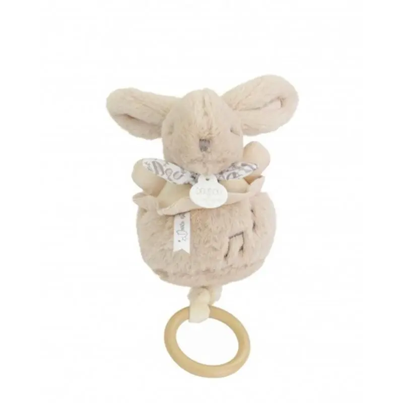 Doudou et Compagnie - Lapin Doudou - Boîte à musique beige
