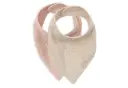 Jollein - Bavoir Bandana - Silk Rose/Sand - 2 Unités